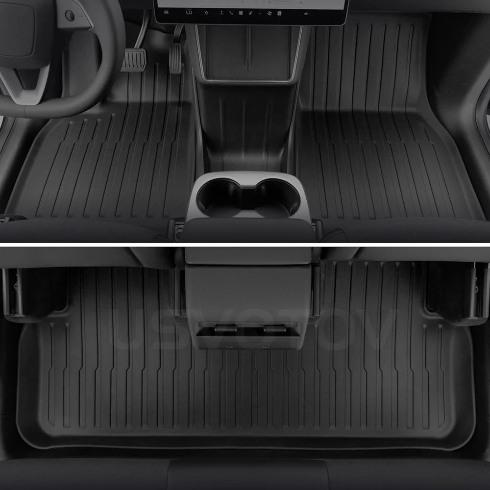 for 2026 2025 Tesla Model Y Standard Floor Mats Trunk Mat Cargo Liner Frunk Backrest Mats Car Accessories (Standard Models Only)