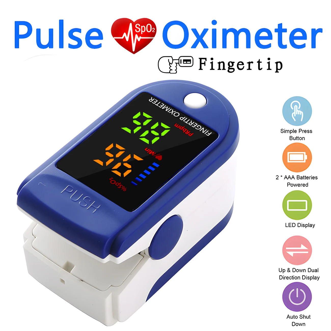 Non-contact Laser Body Temperature Ear Thermometer Oximeter or Infrared Fever Thermometer Medical Household Digital Infant Adult