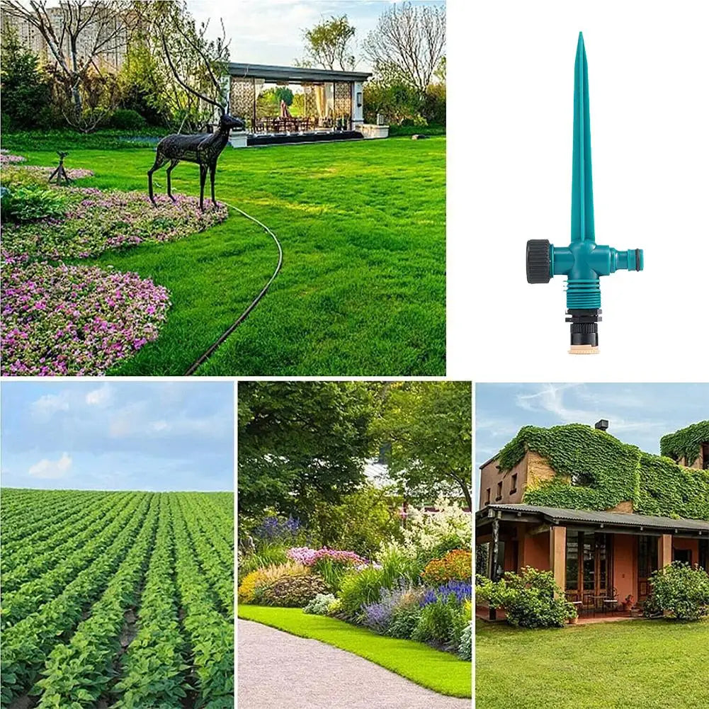 Upgrade Garden Sprinkler 360° Rotation Irrigation Watering System Agriculture Ground Automatic Tube Adjustable Plug Buried Atomi