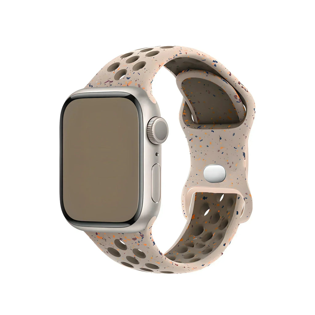 Original Silicone Strap For Apple Watch Band 49mm 44mm 45mm 40mm 42mm Breathable Correa for iWatch Series10 9 8 SE 7 6 Ultra