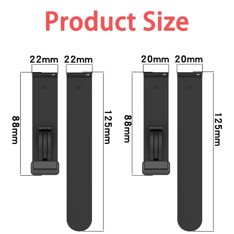 Sport Magnetic Straps 20mm 22mm Smart Watch Bands Adjustable Straps for Samsung Galaxy Watch