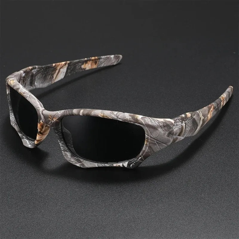 New Outdoor Sports Polarized Sunglasses Men Curve Cutting Frame Stress-Resistant Lens Shield Sun Glasses Wome Driving