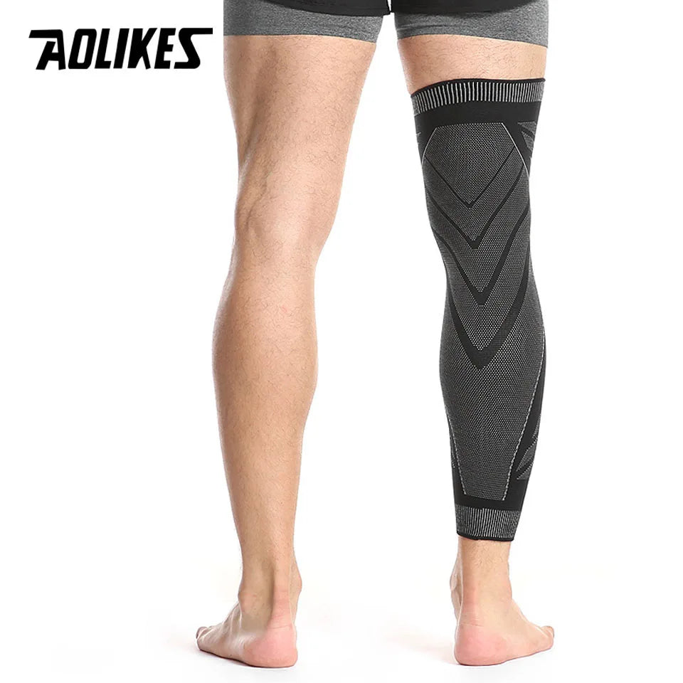 AOLIKES Sports Full Leg Compression Sleeves Knee Braces Support Protector for Weightlifting Arthritis Joint Pain Relief