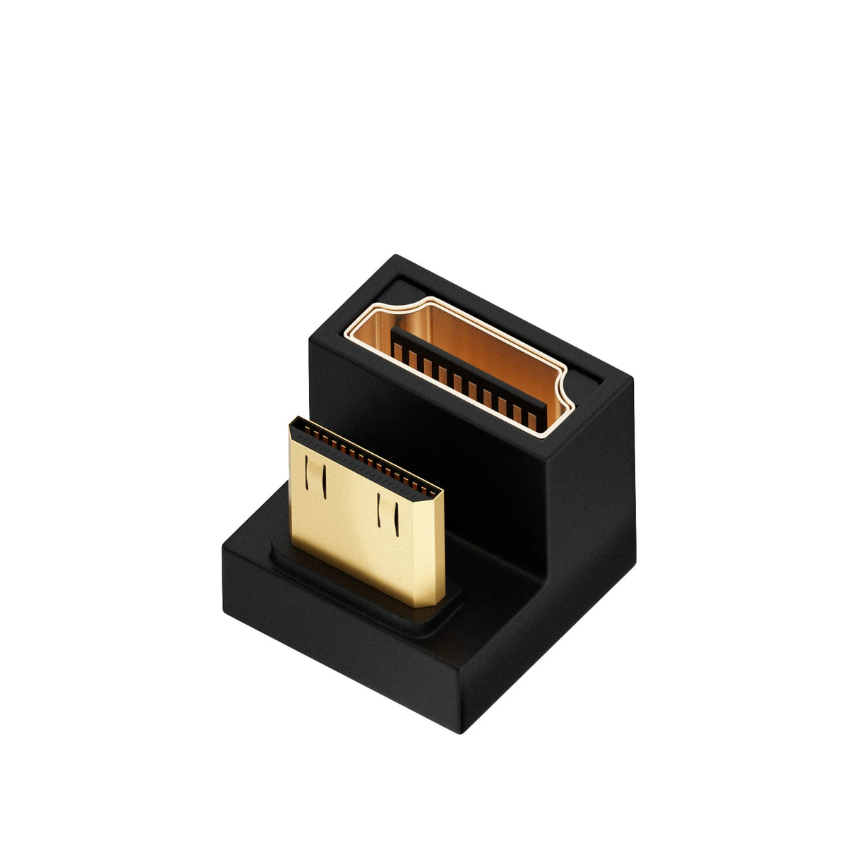 Mini HDMI-compatible Male to HDMI-compatible Female Adapter UP Down Angle 180 Degree 8K@60Hz 2.1 Female Extension Converter