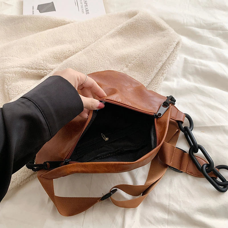 Designer Crossbody Chest Bags Top grade soft Leather Women Waist Bag Fashion  Fanny Pack Phone Packs Luxury ladies Shoulder Bags