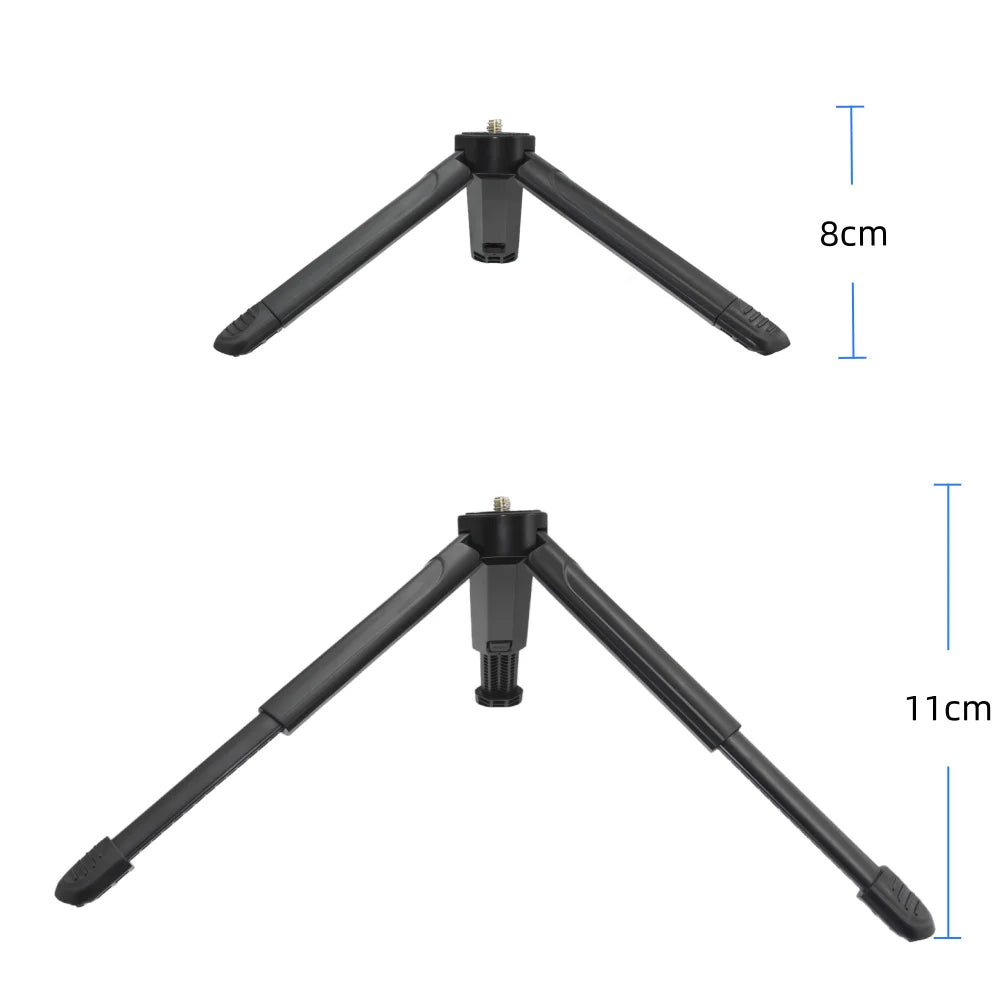 Extendable Mini Tripod Grip With 1/4 Inch Screw Stand For Action Camera Phone Holder Table Tripods