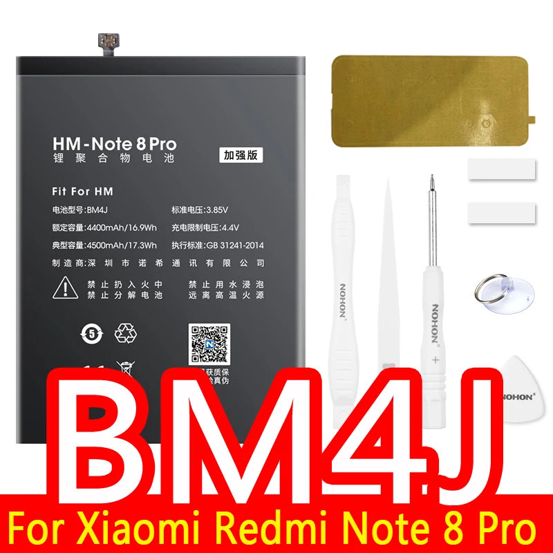 NOHON Battery For Xiaomi Redmi Note 10 Pro 9 9S 8 7 Mi 9 SE 8 Lite 9T Mix 4 Bateria BN57 BN53 BM4Y BM4J BM3L BM4E BM4F BN4A BN55