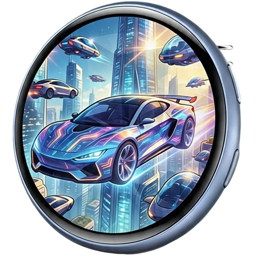 1.50" Full Touch IPS Screen Electronic Badge GIF Video With Sound Anime Brooch Pin For Party Cosplay Student Gift