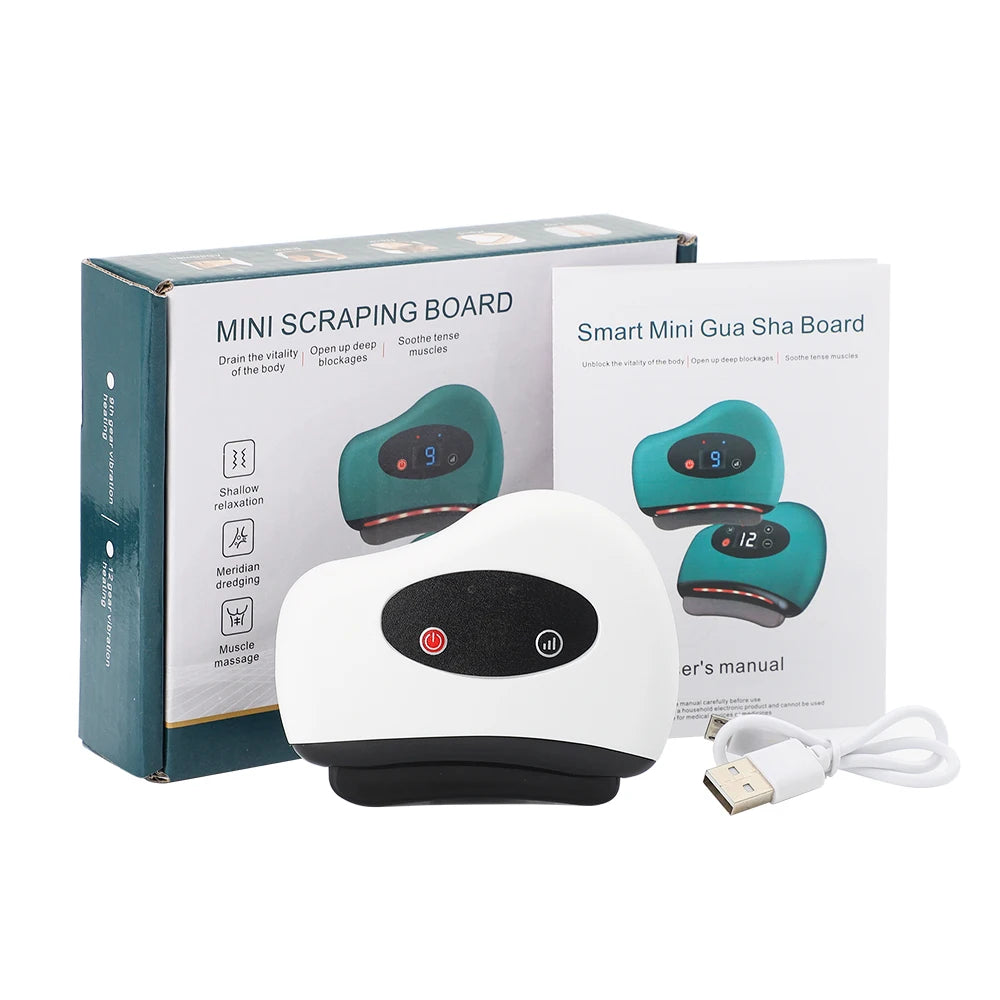 Body Scraping Massage Smart Electric Vacuum Cupping Heating Suction Cup Device Back Neck Arm Massger Anti-cellulite Fat Infrared