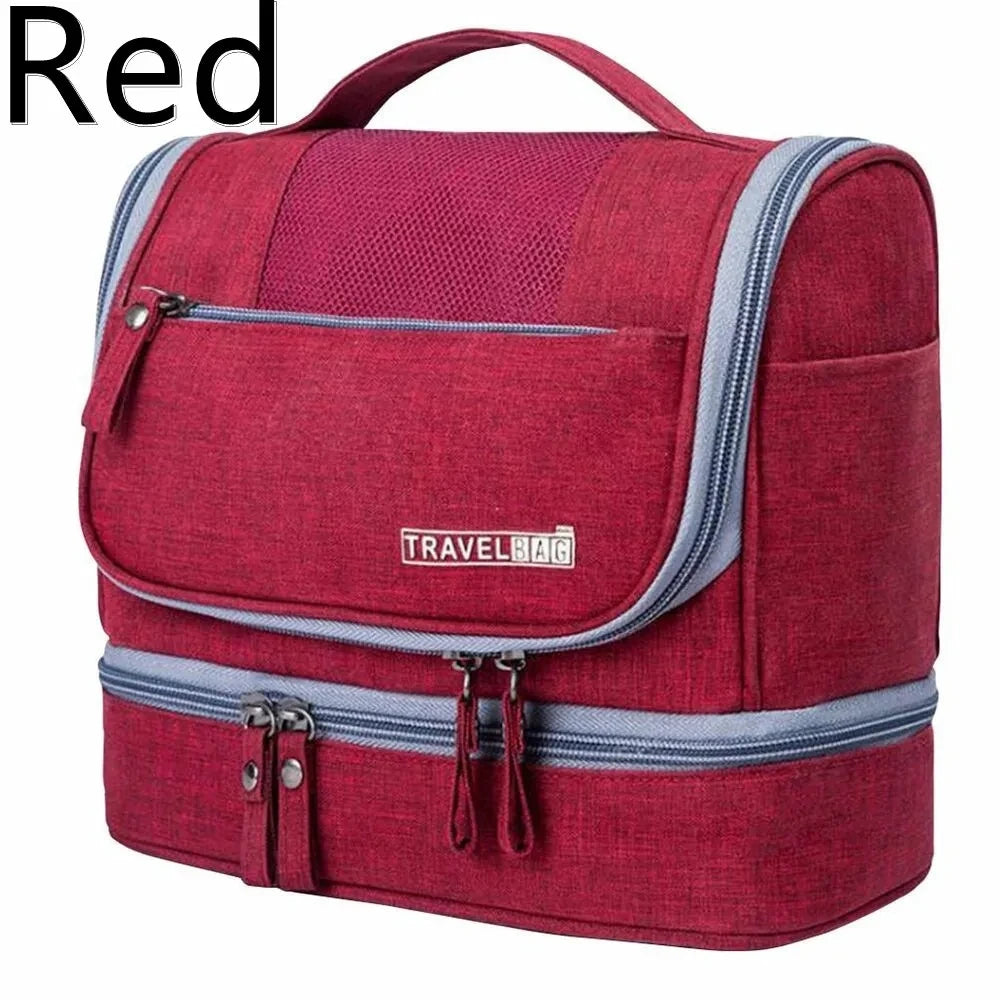 Men Necessaries Hanging Make Up Bag Oxford Travel Organizer Cosmetic Bags Women Necessaries Make Up Case Wash Toiletry Bag
