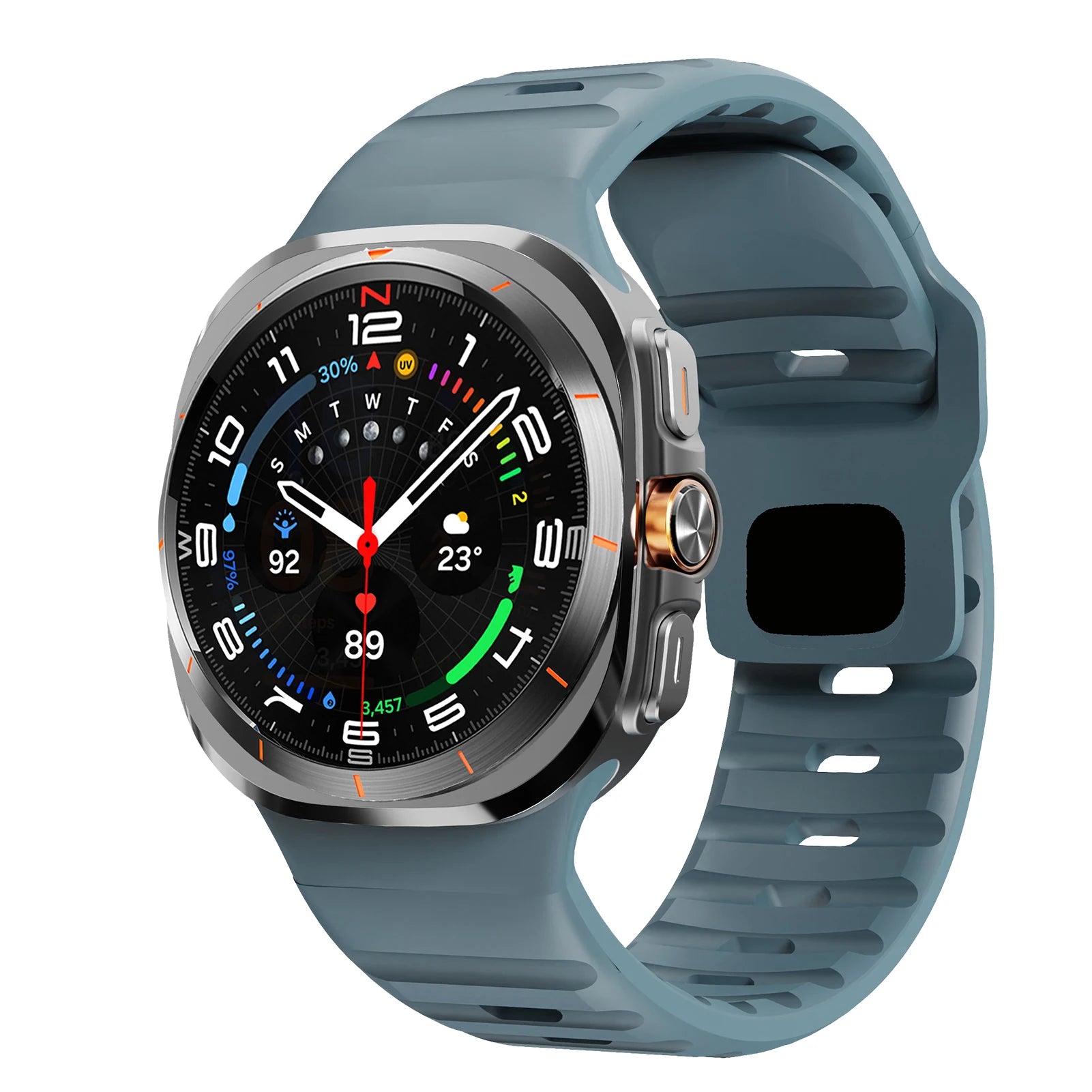 For Samsung Galaxy Watch 7 Ultra Strap 47mm Accessories correa Sport Silicone Bracelet For Samsung Galaxy Watch ultra band 47 mm