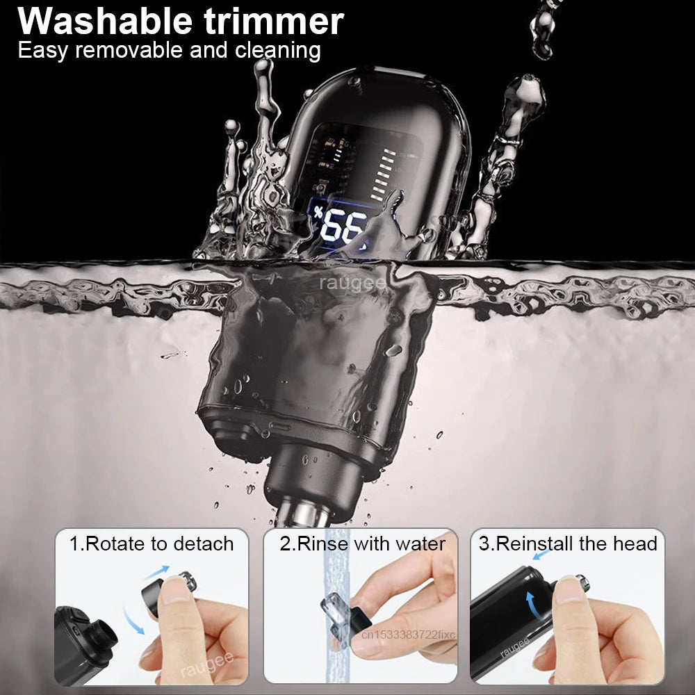Electric Nose and Ear Hair Trimmer for Men USB Charging Nose Hair Clipper Painless Portable Mini Men's Eyebrow Nose Hair Remover