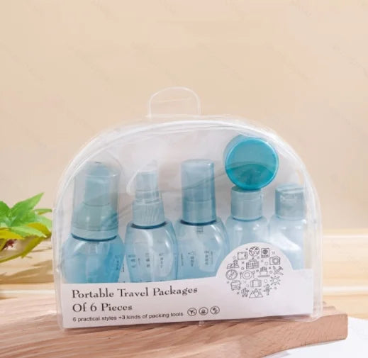 6 Portable Spray Bottles Travel Size 5ml Self-Priming Bottom Fill Perfume Bottle Set
