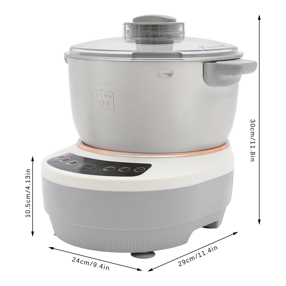 5L Electric Dough Maker US Standard with Ferment Function Electric Flour Kneading Machine Dough Mixer for Bread Pizza Dough