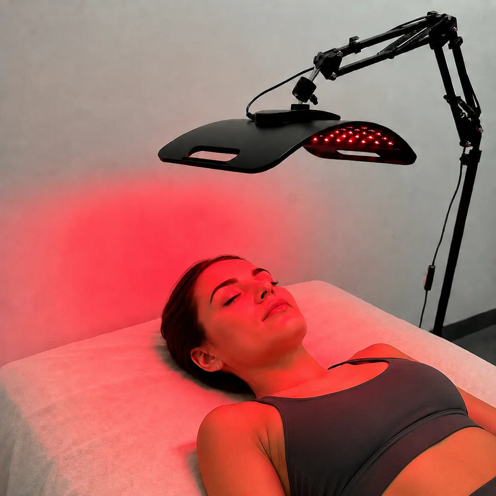 Red Light Lamp For Face and Body Home Use 660nm 850nm Near Infrared Light Panel Device with Adjustable Stand with Timer