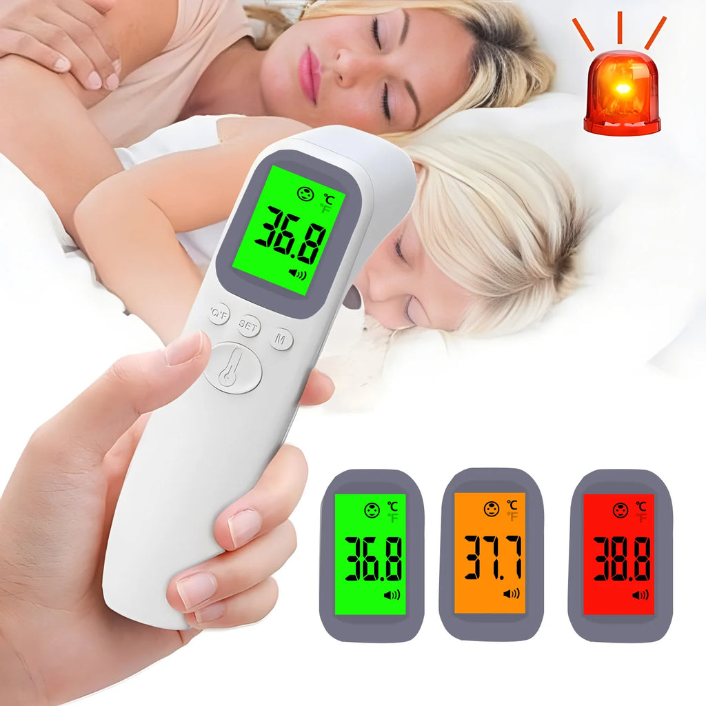 Infrared Ear Thermometer Forehead Non-Contact Medical Termometro LCD Body Fever Baby/Adult Temperature Measure