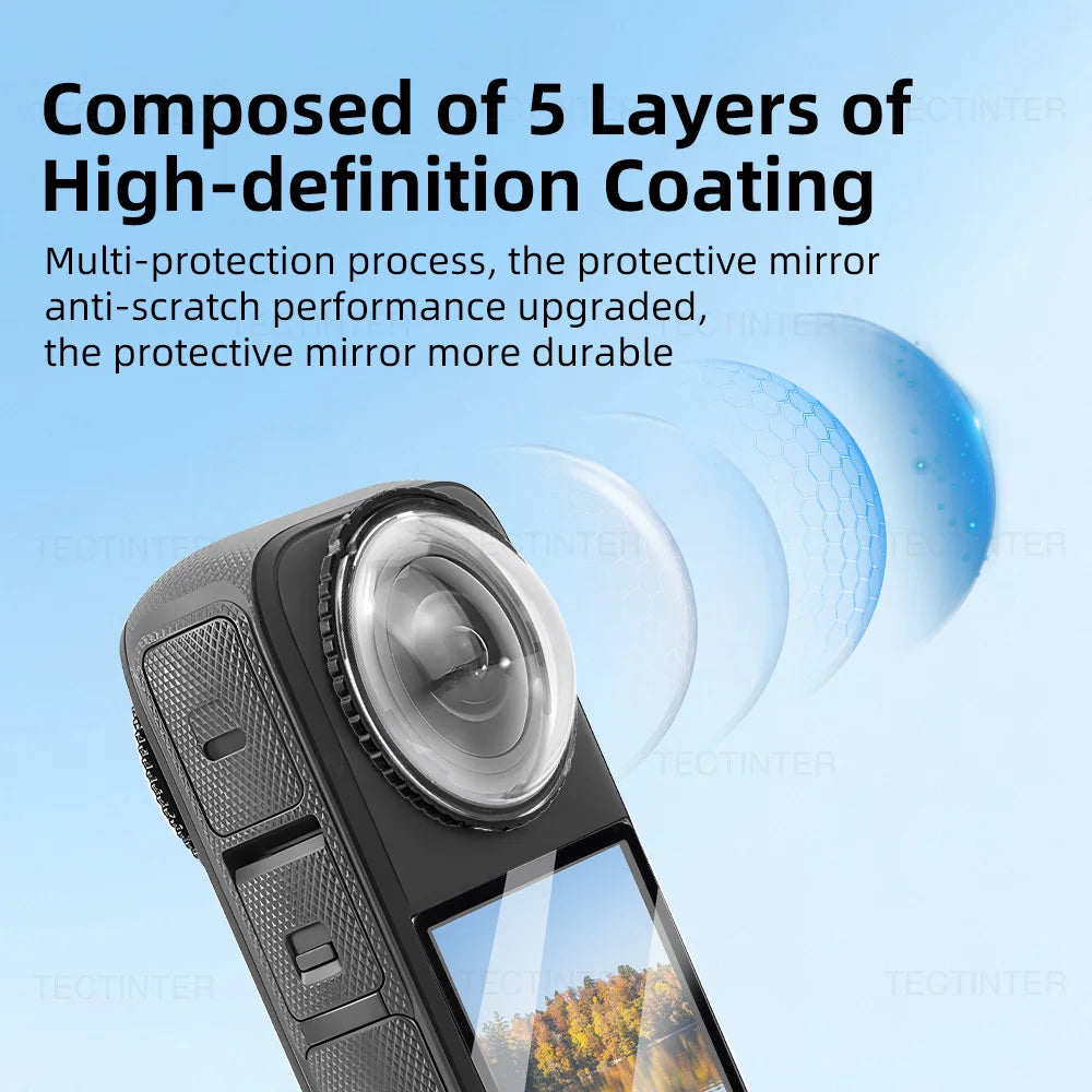 For Insta360 X4 Lens Guard + Screen Protector Anti-scratch Protective Film for Insta 360 X5 Lens Protector Accessories Kit