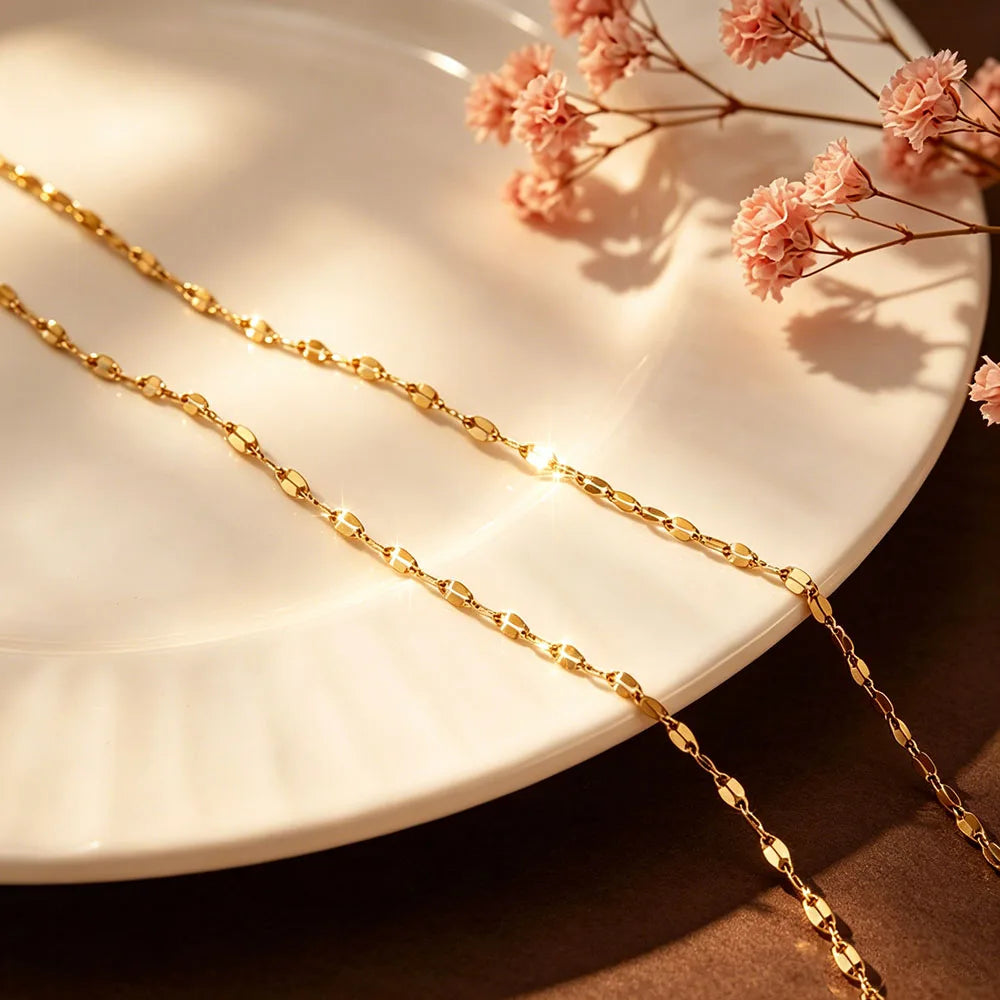 12Pcs Stainless Steel Women's Fashionable Lip Chain Necklace, Simple and Elegant, Waterproof and Fade-Resistant, Is an Exquisite Jewelry Gift for Your Loved Ones and Friends, Suitable for Daily Wear and Party Jewelry Pairing,
