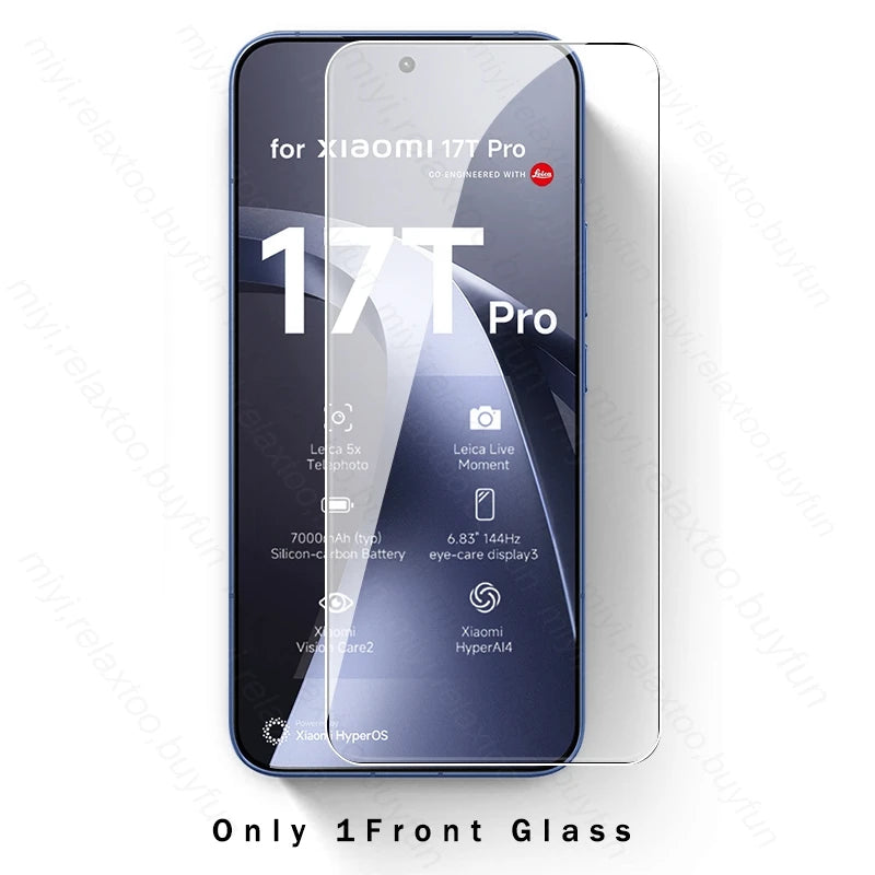 8To1 Tempered Glass for Xiaomi 14T 15T 17T Pro 5G Screen Protectors Xiaomi14T Xiaomi15T Xiaomi17T Camera Glass Xiomi Mi15T Mi17T