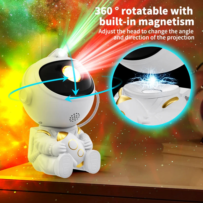 Astronaut LED Star Projector Night Light Galaxy Projectors for Home Bedroom Room Decorative Children Kids Gift Starry Sky Lamp