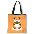 Kawaii Pet Guinea Pig Hamster Print Shoulder Bag Women Casual Handbags Large Capacity Totes Bag Eco Reusable Shopping Bags Gift