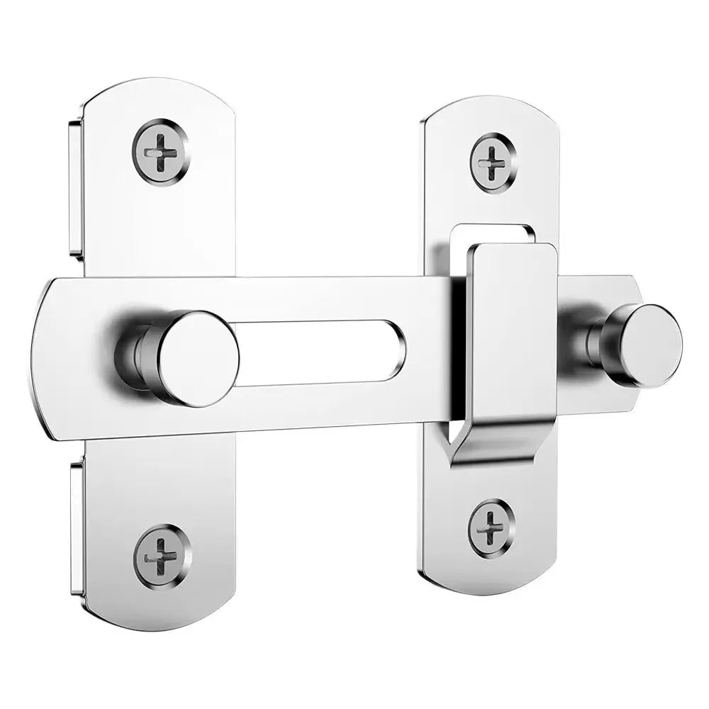 1/2/3Pcs New Hot Selling Stainless Steel Sliding Barn Door Lock Hardware Gate Latches, Window Closet, Matte Black Silvery Latch