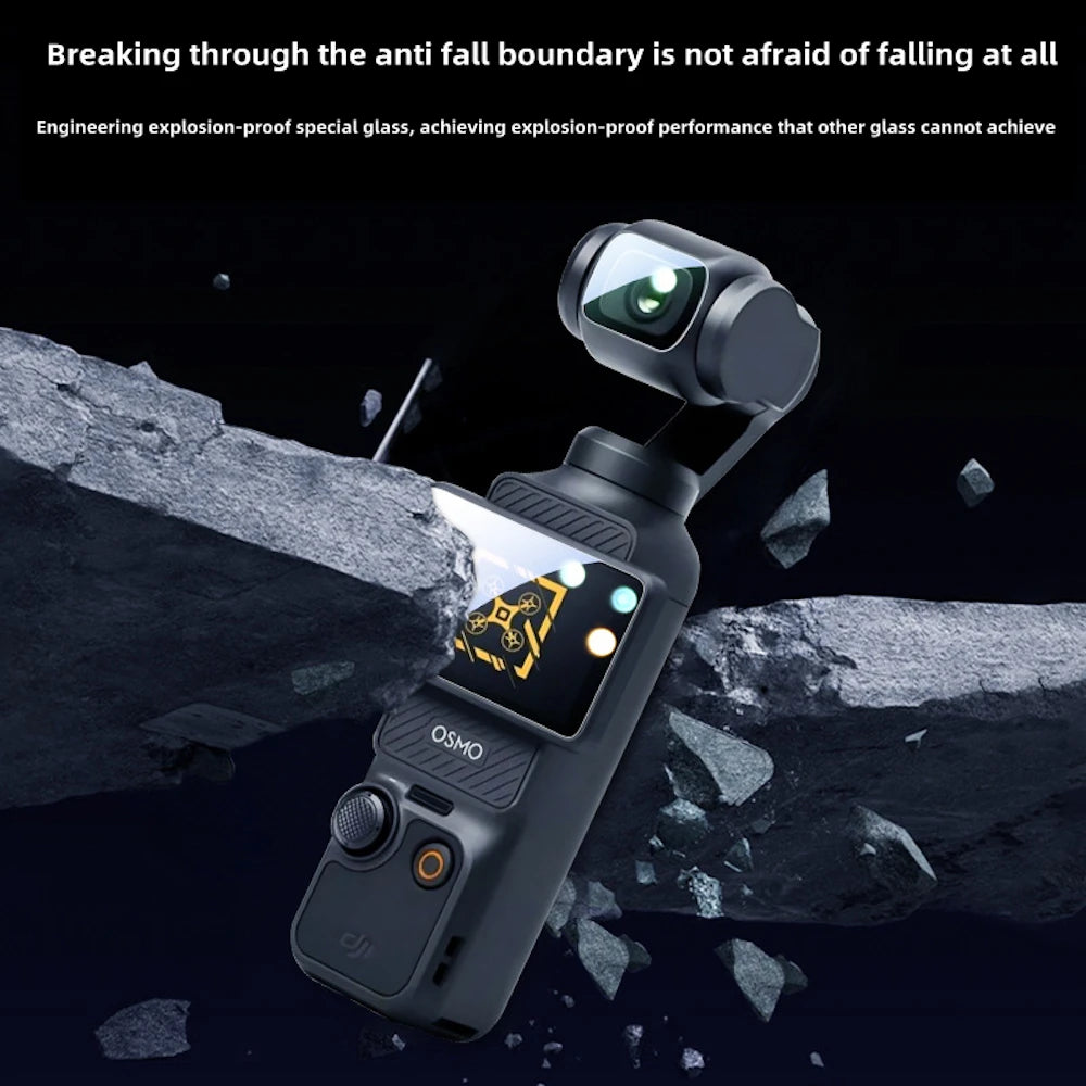 9H HD Tempered Glass for DJI OSMO Pocket 3/4 Screen Protector For DJI Pocket3/4 Gimbal Camera Lens Protect Glass Accessories