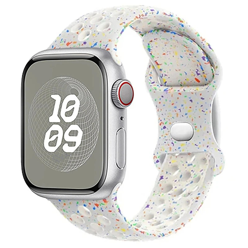 Strap For Apple Watch Band 46mm 44mm 49mm 45mm 40mm 41mm 38 42mm correa Breathable bracelet iwatch series 10 8 SE 7 6 5 9 Ultra