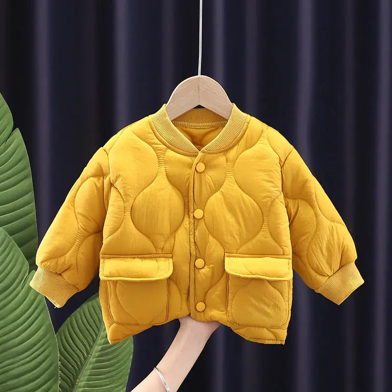 New Children Parkas Winter Jacket for Boys Girls Warm Top Coat Kids Thicken Velvet Jackets Baby Coats Soft Casual Outerwear