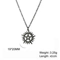 Skyrim Stainless Steel Shining Sun Pentagram Pendant Necklace Supernatural Dean Statement Box Chain Necklaces Couple Women Men