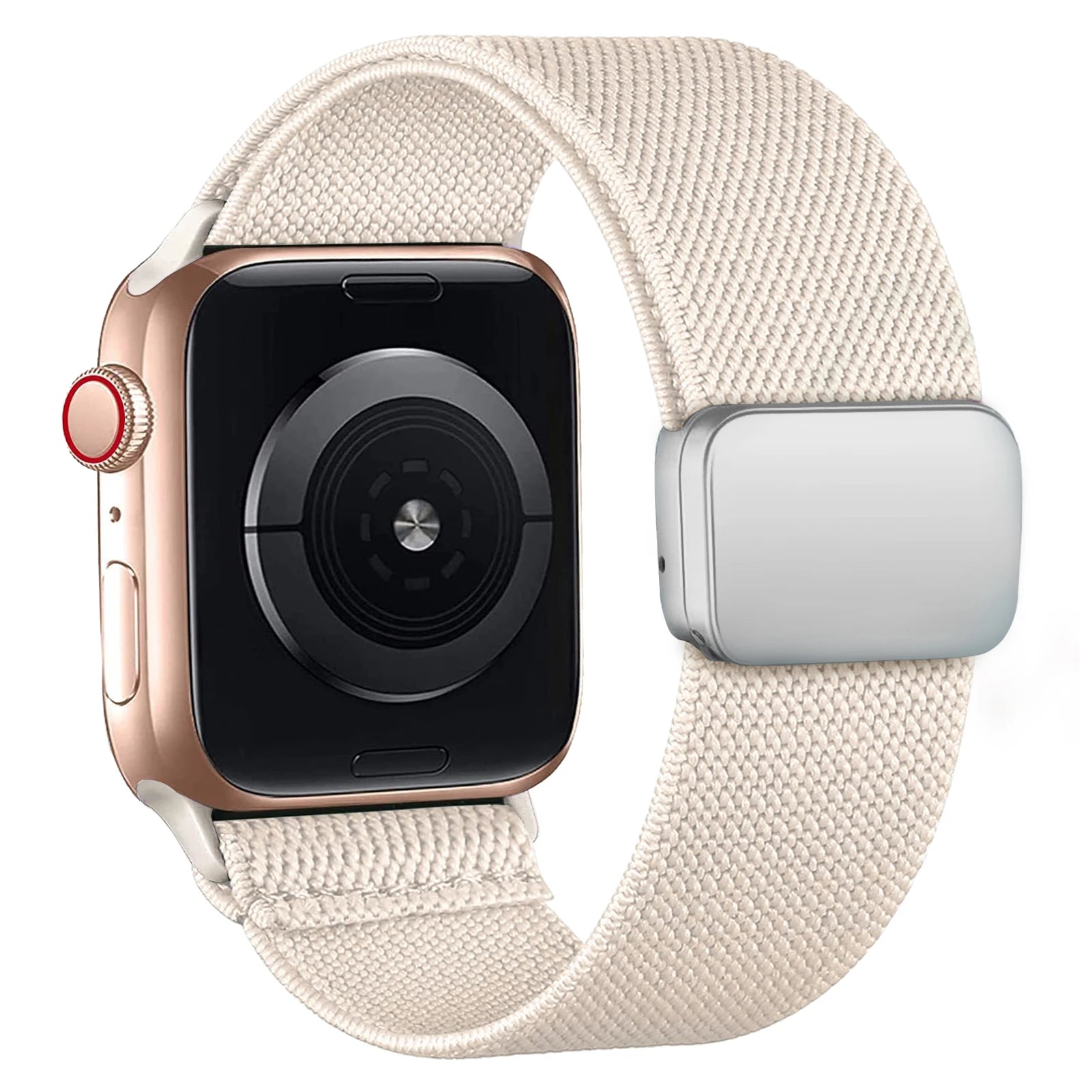 Magnetic Loop For Apple Watch Band 40mm 44mm 45mm 49mm 41mm 38mm Nylon sport bracelet iwatch ultra 3 2 Series 11 10 9 8 se strap