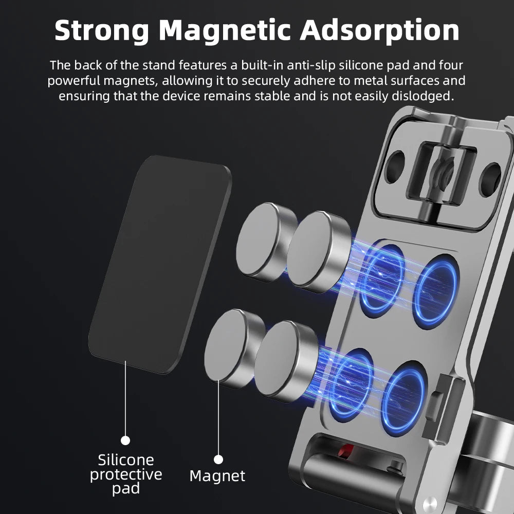 BRDRC Magnetic Adapter Frame for DJI Osmo Pocket 3 Camera Expansion Bracket Desktop Mount Base Vlgo Video Shooting Accessories