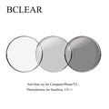 Summer Aspherical Prescription Anti-blue UV Computer Phone Photochromic Sun Lenses Chameleon Gray Brown Myopia Astigmatism Lens