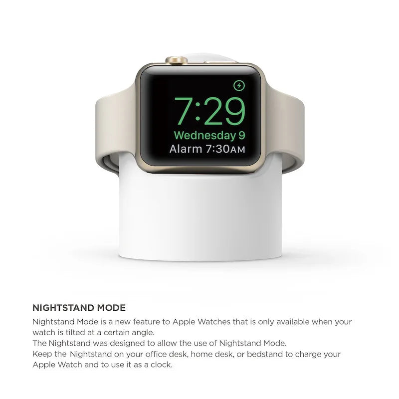 Charger Stand For Apple Watch Series 9 8 7 6 Ultra 2 Silicone Desktop Charging Bracket Dock Station iWatch Charging Cable Holder