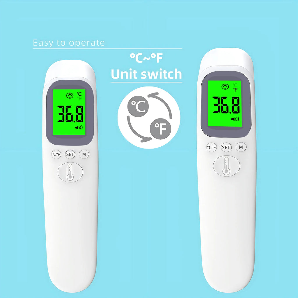 Children Infrared Digital Thermometer Forehead Non-contact Body Fever Termometre Or Kids Finger Pulse Oximeter Blood Oxygen Mete