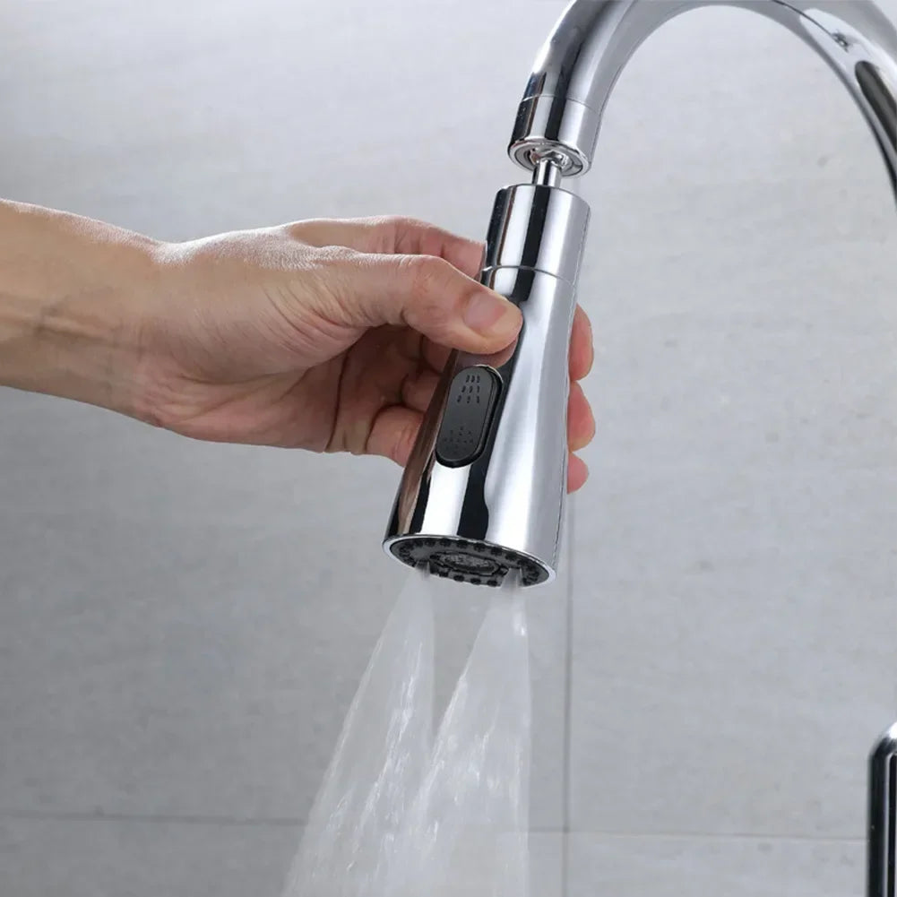 Premium Kitchen Pull Out Faucet Sprayer, 3 Modes ABS Water Saving Basin Sink Shower Head for 1/2" Connection