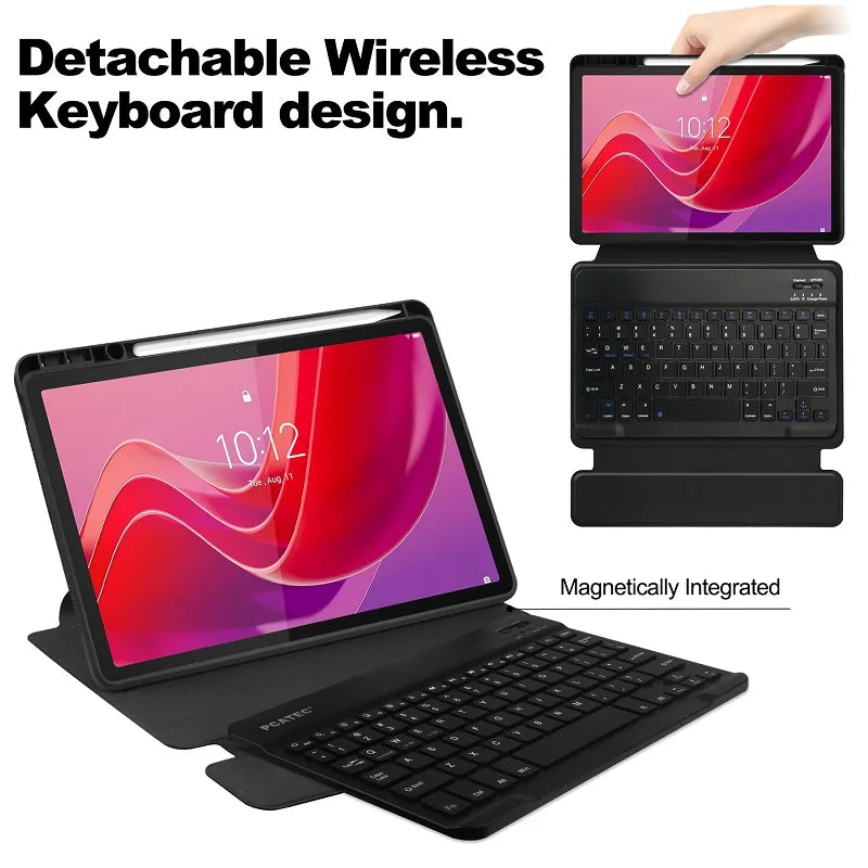 Smart Cover for Lenovo Tab M11 TB-330FU TB-331FC Case Xiaoxin Pad 2024 11 inch Wireless Keyboard funda withe pencil Holder Stand
