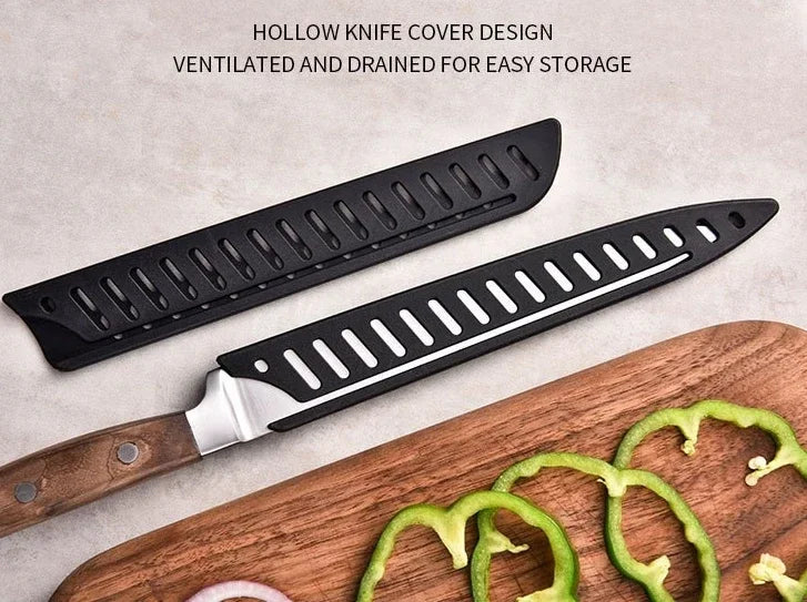 Kitchen Knife Sheath Black Plastic Knife Covers Knife Blade Protector Cover Guards Case Kitchen Accessories кухонні аксесуари