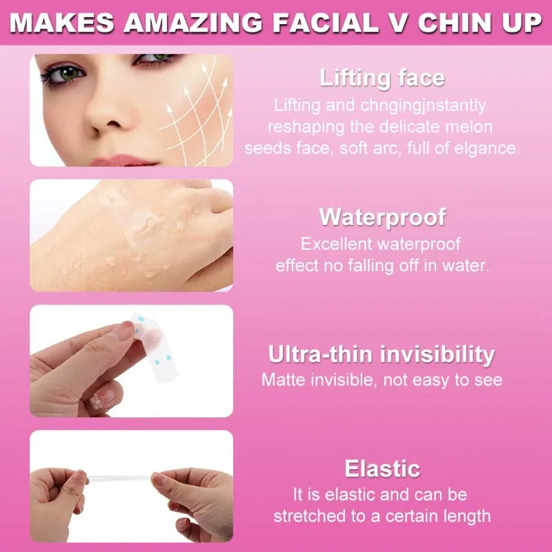 40-240Pcs/Set Invisible Facial Liftting Stickers Thin Face Patches Facial Line Wrinkle Sagging Skin Fast Pull Chin Adhesive Tape