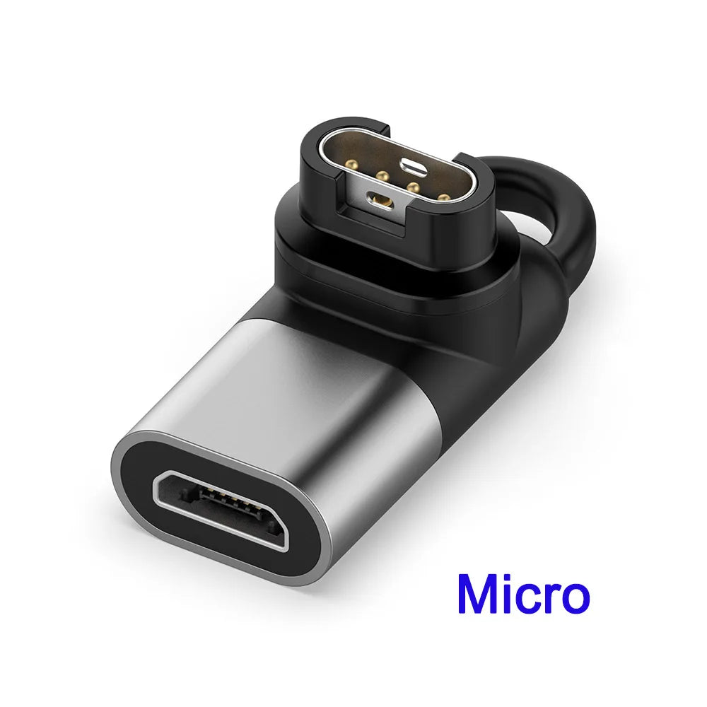 Mini Charger Adapter for Garmin Forerunner 265 965 Charging Converter Fenix 8pro/7 7S 7X 6 6S 6X 5 5S 5X Plus Pro/ Venu 3 2S 2