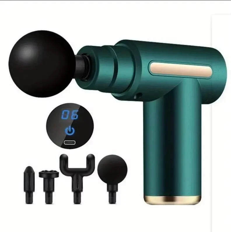 Deep Muscle Massage Gun Portable, Fascia Vibration Gun for Body Neck Back Relaxation, Fitness Slimming Tool