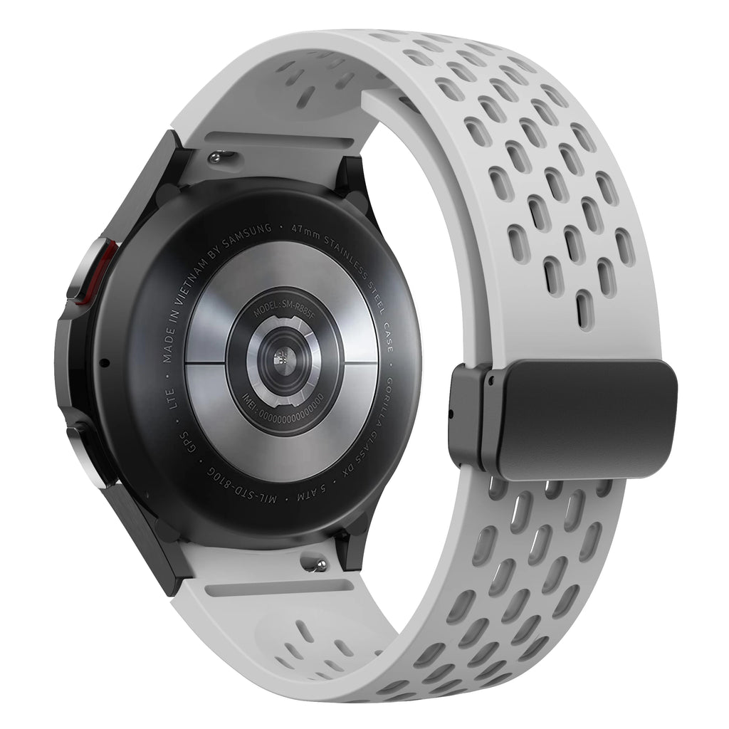 Silicone Strap for Samsung Galaxy Watch 7 6 5 4 40mm 44mm 5Pro 45mm Magnetic Buckle Band 6 Classic 43mm 47mm No Gaps Bracelet