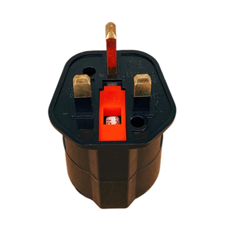 1PCS European 2 Pin to UK 3 Pin Plug Adaptor Travel Mains Adapter EU to UK Converter for Electrical Appliances