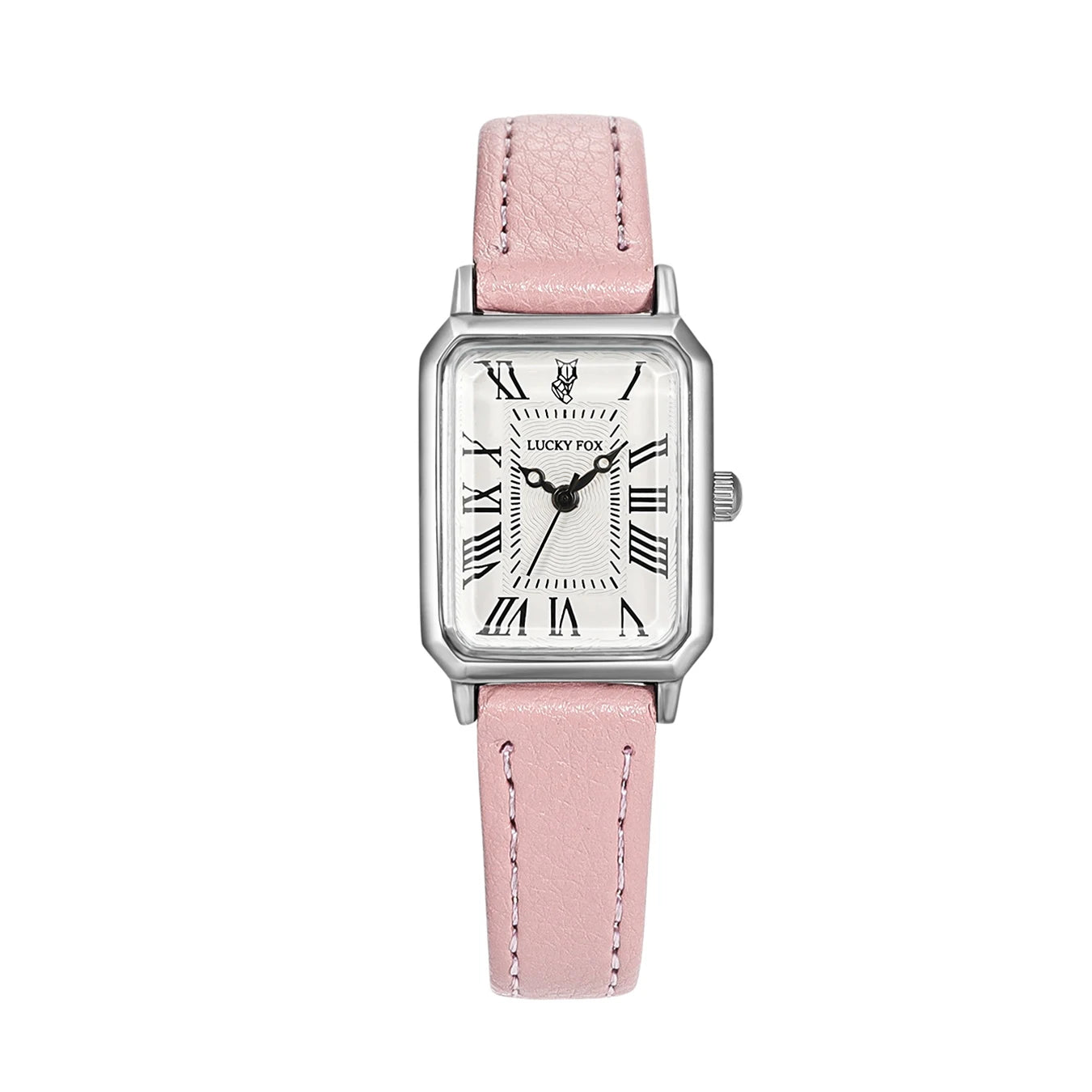 Fashion Rectangle Quartz Wrist Watch for Women Luxury Brand Roman Dial Leather Strap  Ladies Watches Clock