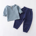 Infant Baby Boy Girl Clothes Set for Party Long Sleeve Baby Shirts Loose Pant Toddler Kids Clothes Spring Summer Muslin Clothes