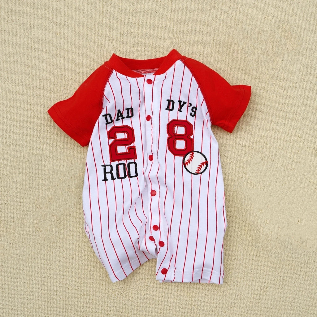 Summer Comfortable Baby Boy Jumpsuits 0 to 18 Months Rompers Boys Clothes Cotton Short Sleeve Bodysuit Sports Onesie Overalls