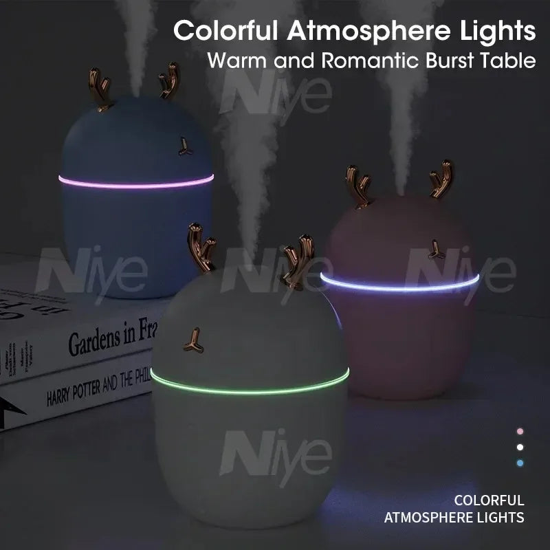 Cute Pet Portable Mini USB Humidifier Mute Air Purifier Aromatherapy Oil Diffuser for Home Office Car Desktop