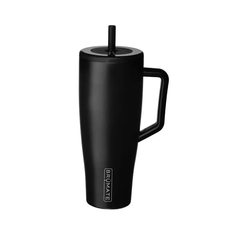 BrüMate Era 40 oz Tumbler with Handle and Straw | 100% Leakproof Insulated Water Bottle Tumbler with Lid and Flexible SoftSip Straw | Made of Stainless Steel | Cup Holder Friendly