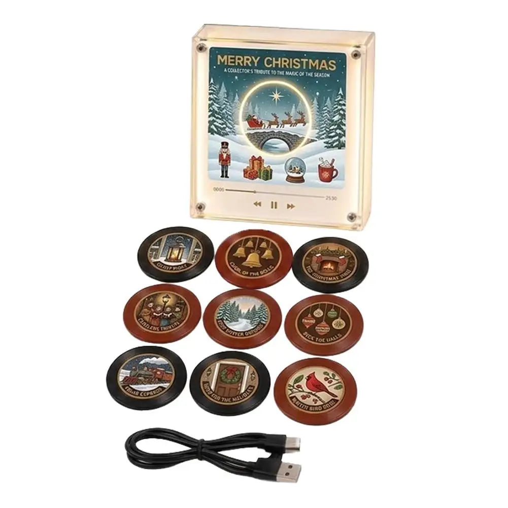 NFC Magnetic Patch Acrylic Song Player With Built-in Speaker - Customizable Artwork, No Phone Needed, Auto-Play