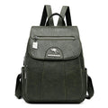 2024 New Women Leather Backpacks High Quality Female Vintage Backpack For Girls School Bag Travel Bagpack Ladies Back Pack